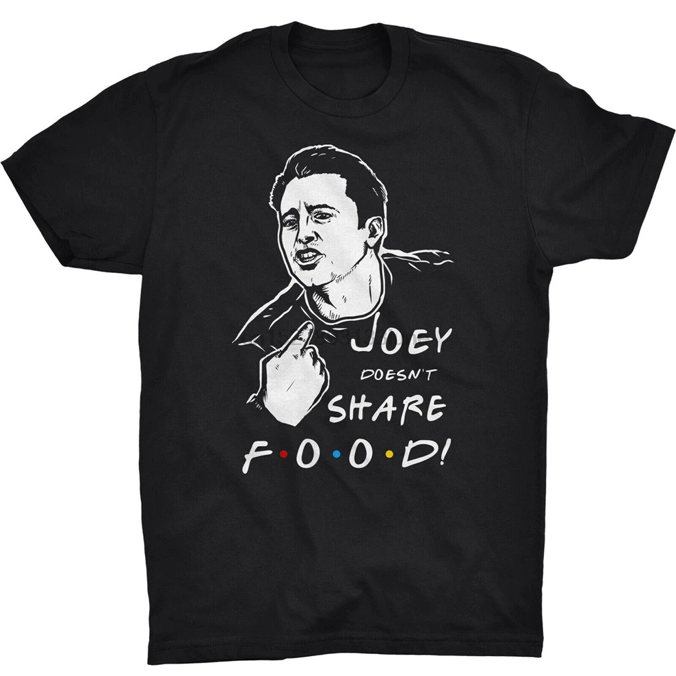 Друзья футболка Joey DoesnT Share еда Пицца фри Чандлер центральный Перк базовые модели |