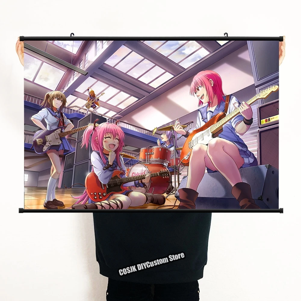 Anjo bate tachibana kanade anime mangá parede cartaz rolo