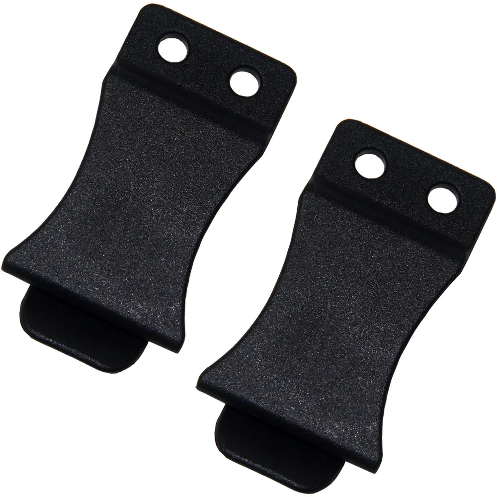 

Pack of 2 DIY Kydex Knife Sheath Gun Holster Quick Clips For 1.5" Belts - Flush Mount W/Holes and Screws