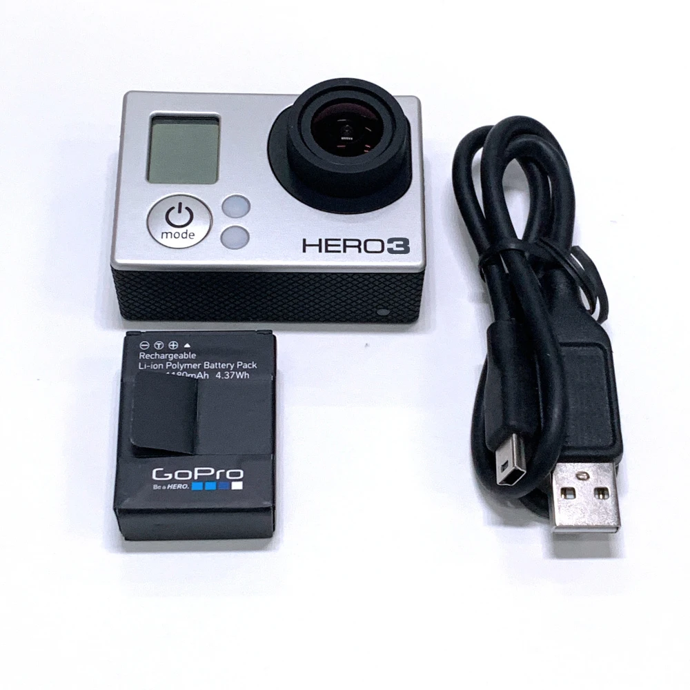 100% оригинал для экшн-камеры GoPro Hero 3 Black Edition 4K HD аккумулятор кабель зарядки и
