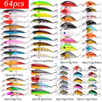 CRAZY DEAL ❤️ Fishing Lure Set Fishing Hard Bait Mini Minnow Floating Swing Crankbait Crazy Wobblers Artificial Bionic Crank Lures - discount item 43% OFF Sports & Entertainment