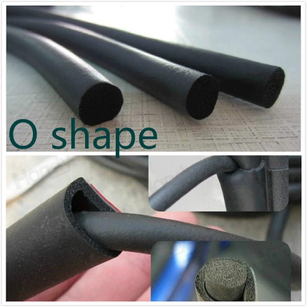 15meter Diy Car Door Edge Protector Flexible O Shape Rubber Seal Strip