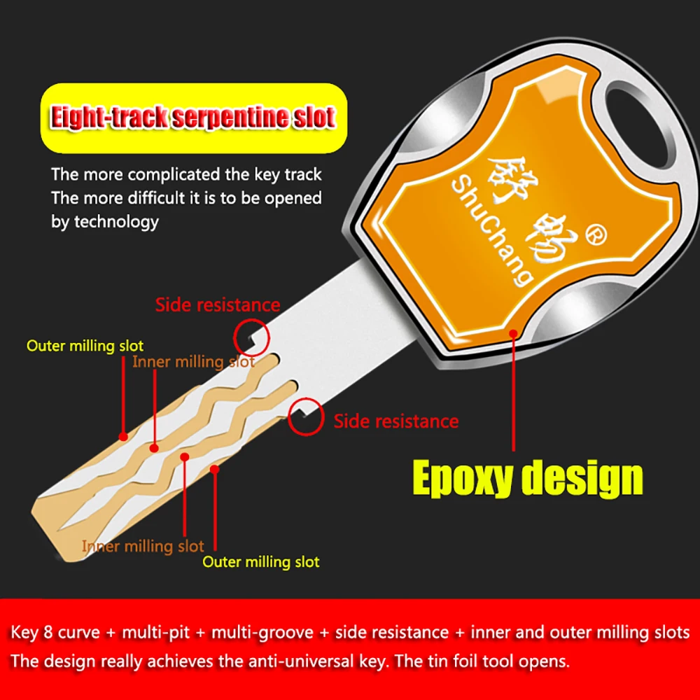 Противоугонная дверь lGate цилиндрический замок сердечник типа 11 /13 медный C класса