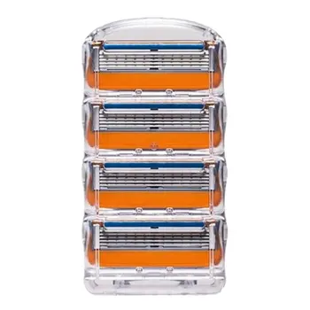 

4PCS/SET 5 Layers Men Face Shaving Razors Blades Male Manual Razor Blades For Standard Beard Shaver Trimmer Blades