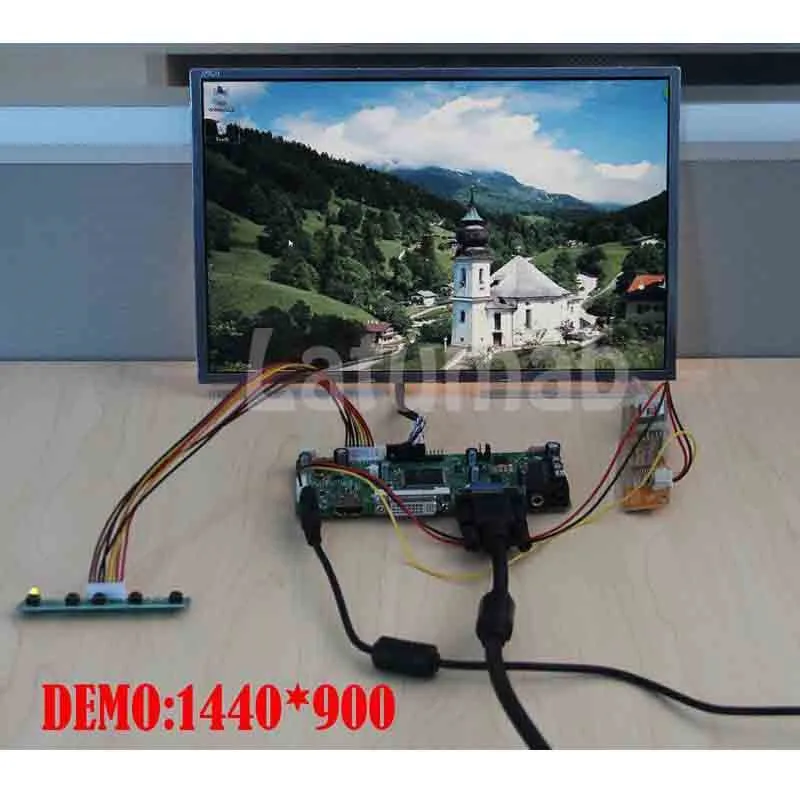 Плата управления монитором Latumab для B170PW06 V.2 V2 HDMI + DVI VGA ЖК дисплей Светодиодный