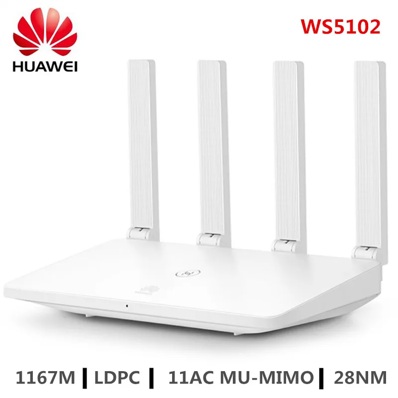 

HUAWEI WS5102 WiFi Router 2.4GHz + 5GHz Dual Band Smart Home Wireless Router 100M LDPC 11AC MU-MIMO Support IPv6 WiFi Amplifier