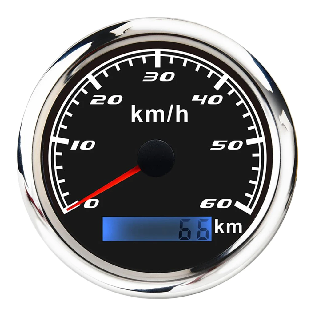 316 Stainless Steel L Bezel  85mm(3/8'') GPS Speedometer Gauge Odometer  for ATV  Motorcycle Marine Boat