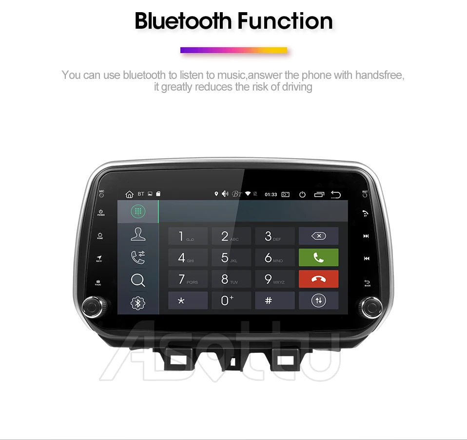 Perfect Asottu PX30 android 9.0 car dvd gps player for hyundai Tucson ix35 2018 car dvd gps navigation raido video  player  car stereo 11