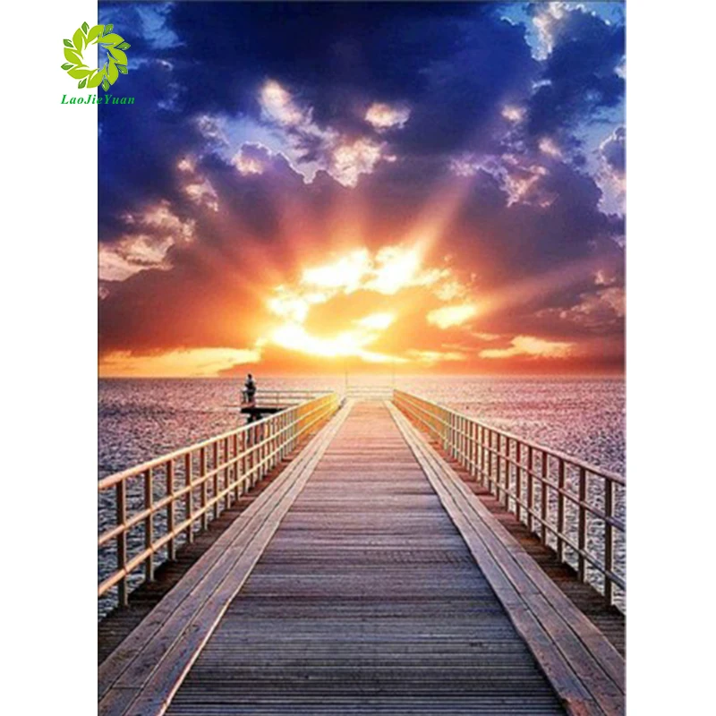 5D алмазная картина Sunrise Full Square DIY домашний декор мозаика стразы на заказ логотип
