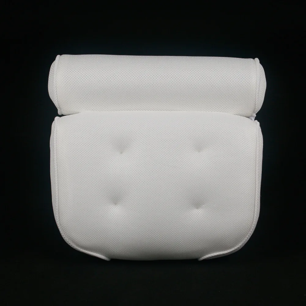 Высококачественная домашняя подушка для ванной ванна спа-Подушка глубокая Нескользящая Пена Удобная подушка для ванны с присоской - Color: WHITE