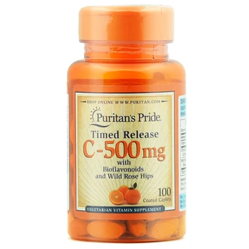 

Timed Release C-500 mg with bioflavonoids and wild rose hips 100 pcs