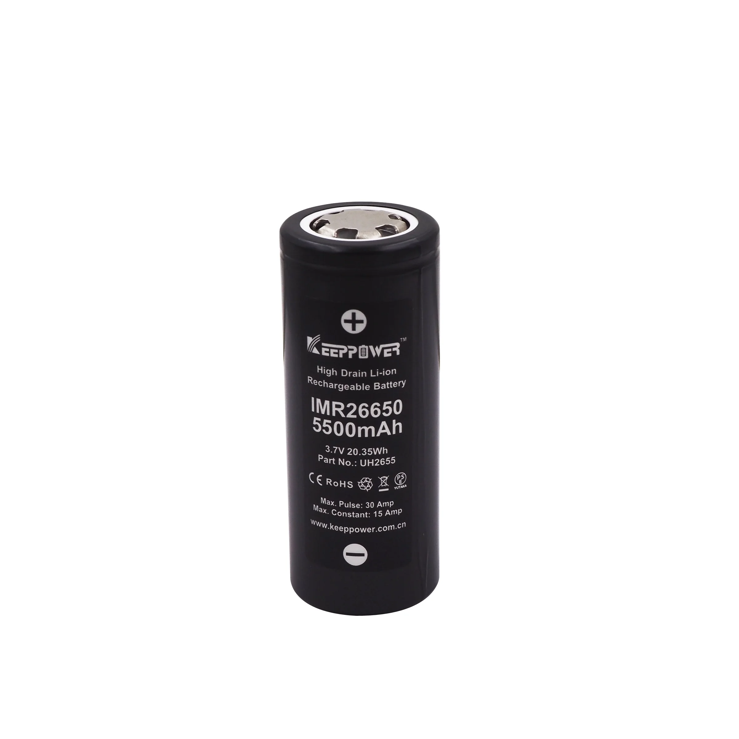 1 шт. аккумулятор Keeppower IMR 26650 IMR26650 5500 мАч 15 А макс. ток 30 3 7 В литиевая батарея Прямая