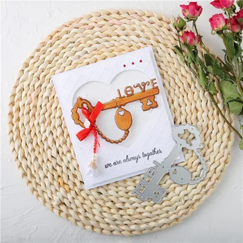 

YaMinSanNiO Lock Opener Cutting Dies New 2020 Love Key Metal Dies for Card Making Scrapbooking Embossing Die Cuts Stencil Crafts