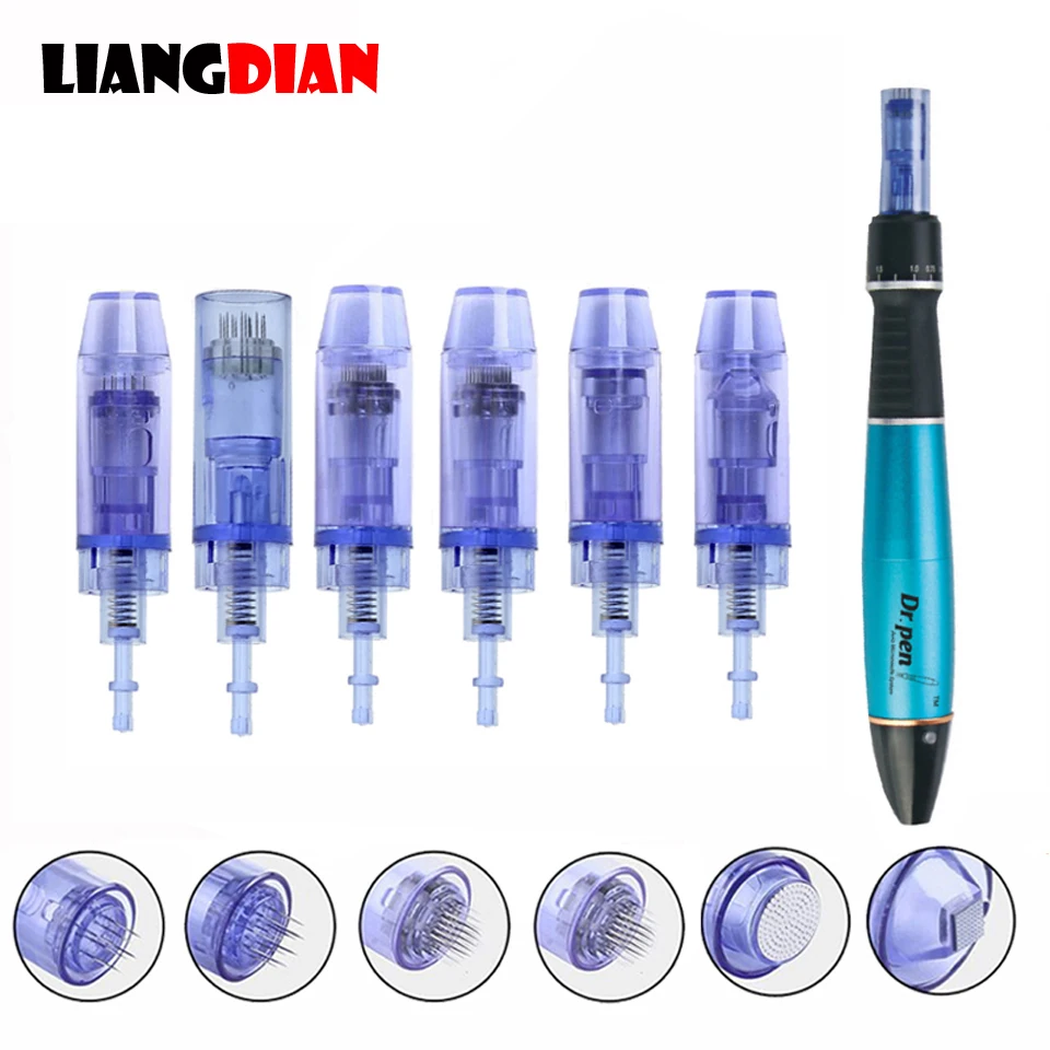 

100pcs/lot Bayonet Micro Nano Round Needles Cartridges Microneedles For Electric Dr Derma Pen Tattoo Tips Permanent MTS Makeup