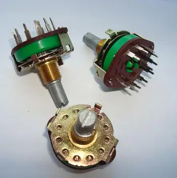 

1pcs/lot ALPS switch SRRM rotary band switch 1 knife 10 gears shaft length 20mm