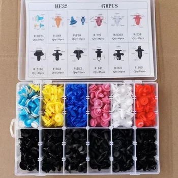 

Panel Retainer Rivets Moulding Assortments 12 Kinds 470pcs Replacement