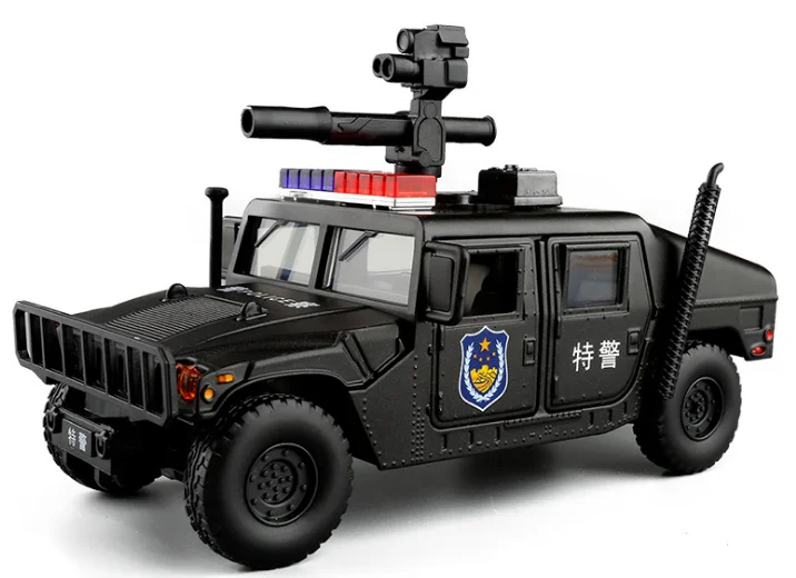 1/32 масштаб военная модель игрушки армия США H1 SUV литая металлический звуковой