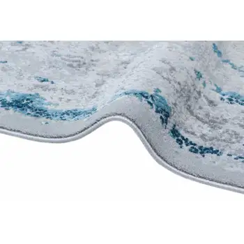 

Apex Luxia 3 'x 7' Polypropylene Blue/Gray Runner Rug