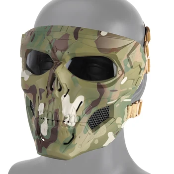 

Face Mask Scary Skull Shape Impact Resistant (Tactical) Headwear Protection Halloween Party Game Costumes Accessories Gift
