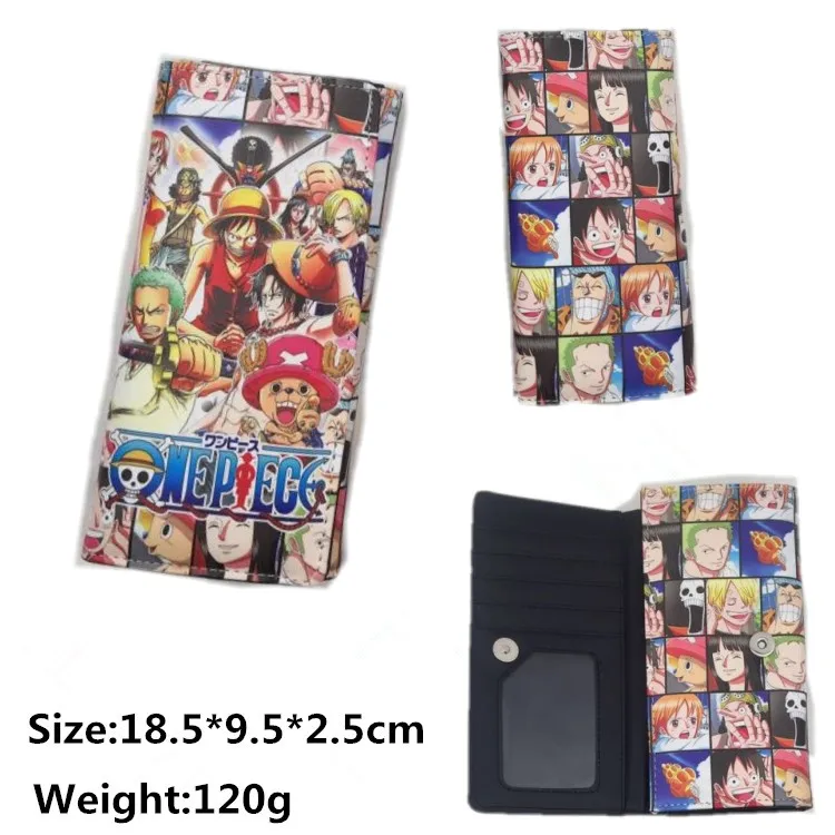 Аниме one piece Luffy кошелек женские милые сумки Зоро Чоппер Мультфильм кожаный портмоне с держателем карт подарок