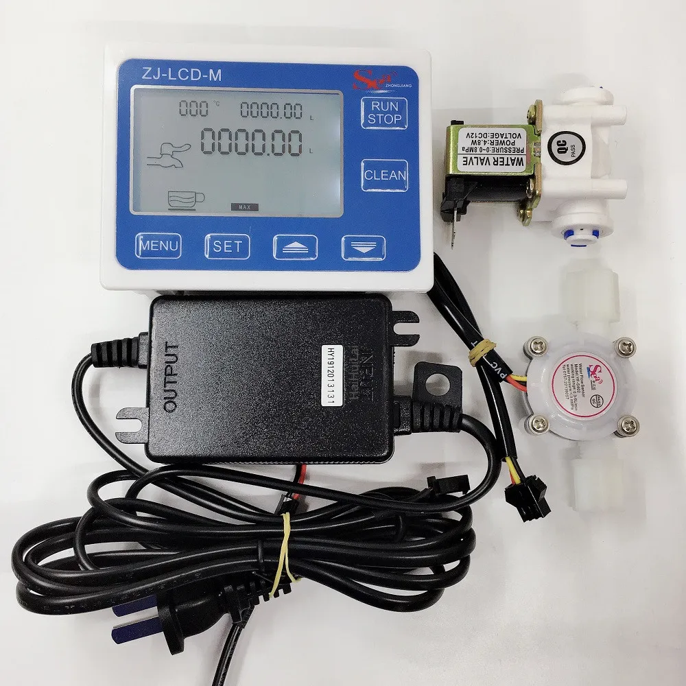 Датчик потока 1/4 + регулятор ZJ LCD M клапан Soleniod зарядное устройство с ЖК дисплеем