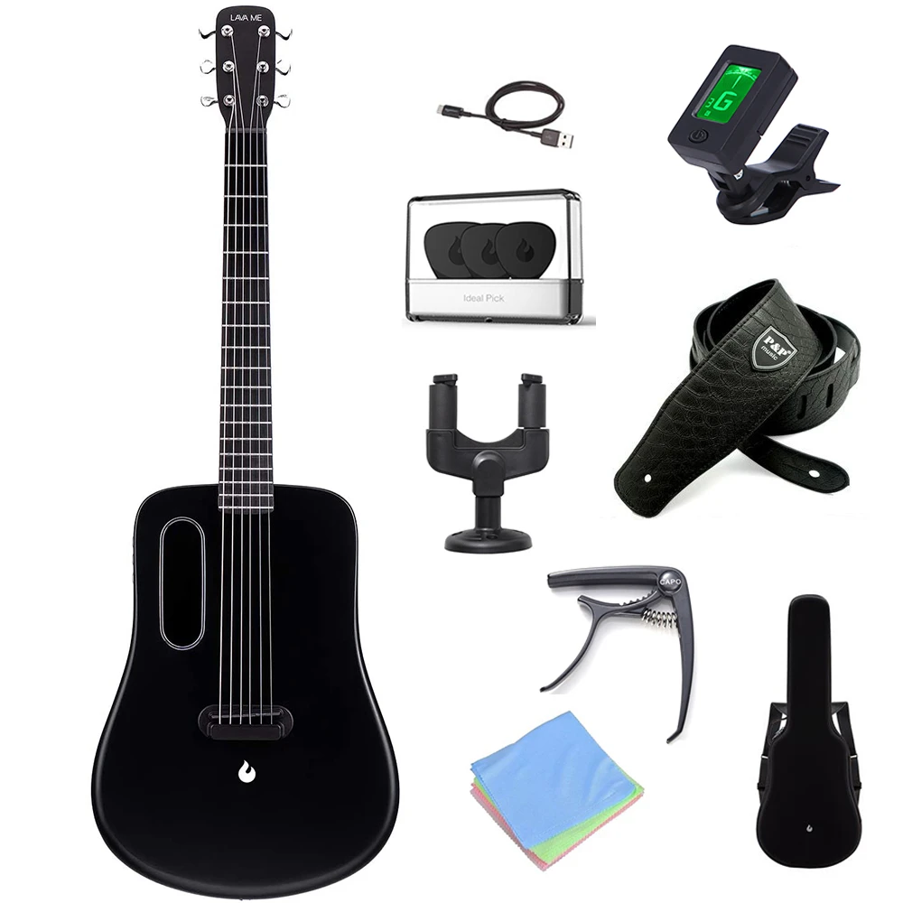 Lava Me 2 Freeboost 36 Inch Guitar Effects Carbon Fiber Electric Travel  Guitar With Case/Picks/Charging Cable/Tuner/Capo/Strap| | - AliExpress