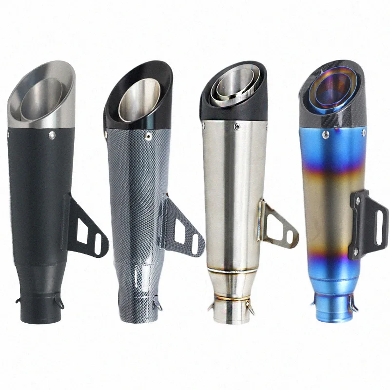 Универсальный 51 мм выхлопной глушитель из углеродного волокна модифицированный