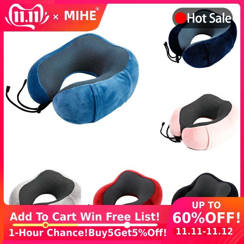 

MIHE Soft Cartoon shape shaped neck pillow travel memory foam neck support rest pillow pillows for airplane car sleep JZ01