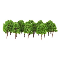 Lots 20 Plastic 1/160 N Scale Tree Model for Parking Building Railway Accs 2
