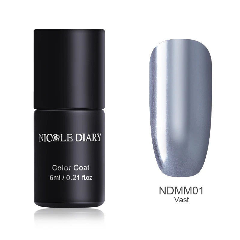 NDMM01 NICOLE DIARY голографический Блестящий Гель-лак для ногтей, Гель-лак для ногтей, замачиваемый УФ-светодиодный Блестящий лак для украшения ногтей 5 мл - Цвет: NDMM01