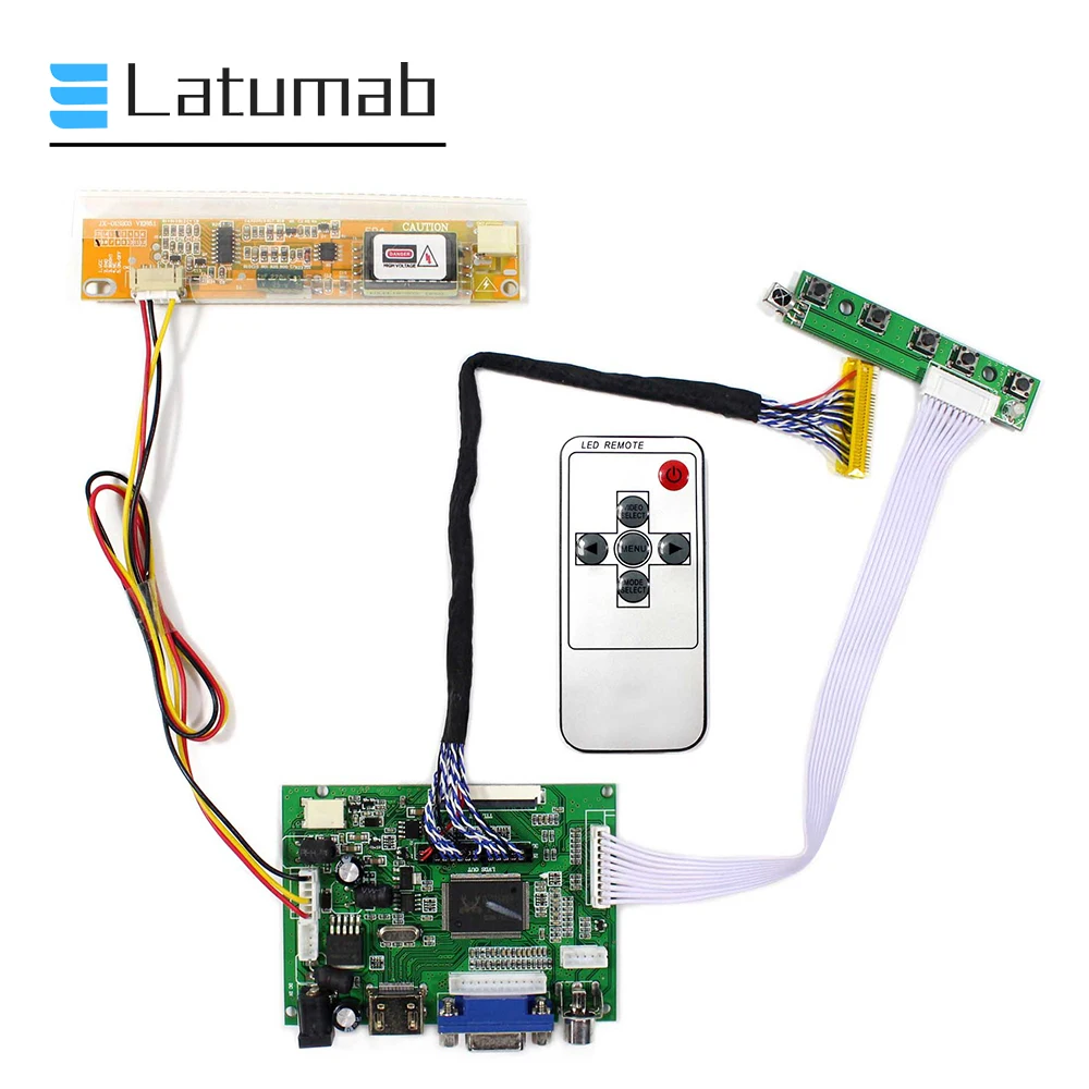 

Controller Board for LP154WP1-TLA1 / LP154WP1-TLA2 / LP154WP1 1440x900 LCD LED Screen 2AV VGA+HDMI-Compatible Driver Board Kit