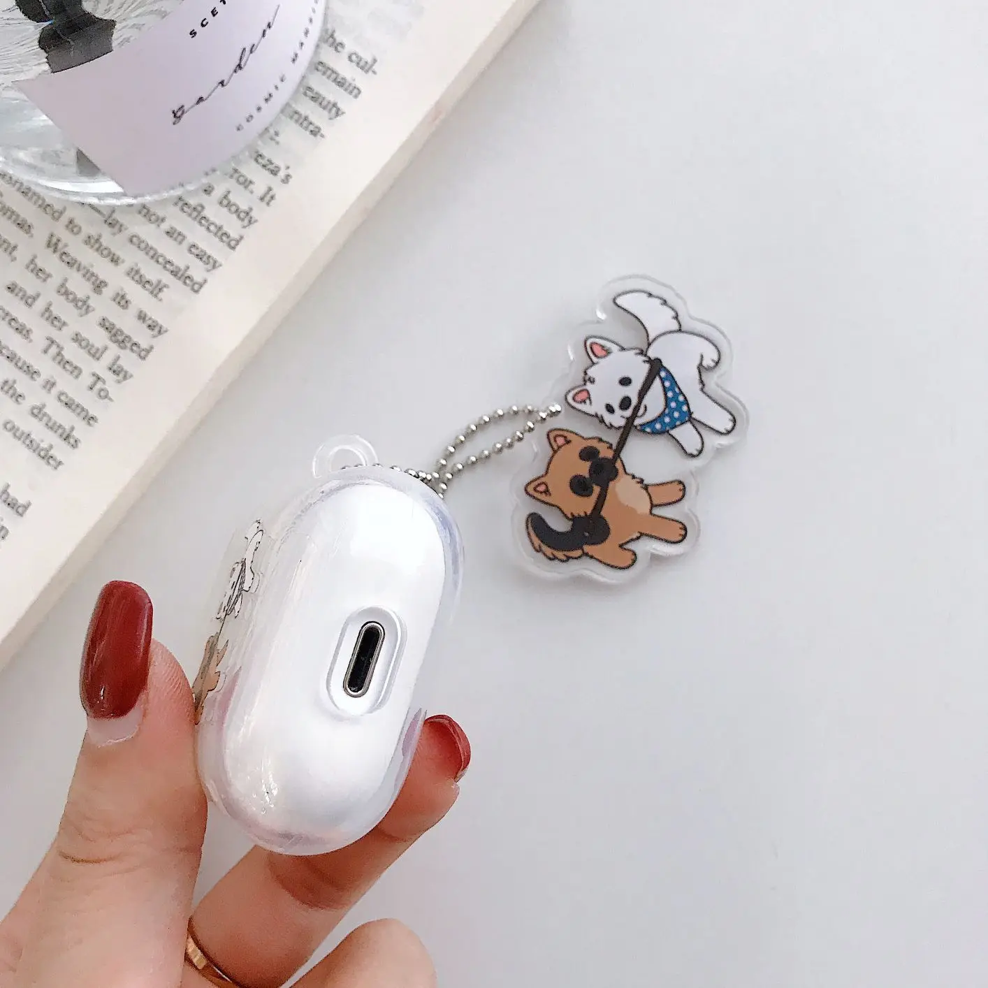 Чехол для Airpods милые наушники чехол для AirPods 1 2 мультфильм беспроводные airpods аксессуары для Airpods прозрачный мягкий ТПУ оболочка