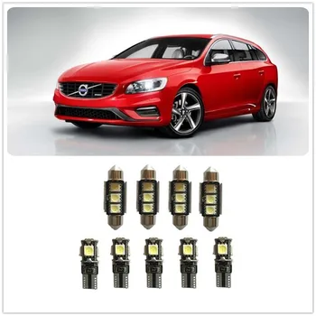 

9PCS Interior Package kit White LED For Volvo XC90 XC70 XC60 WX WI VHD V40 V60 1990-2019