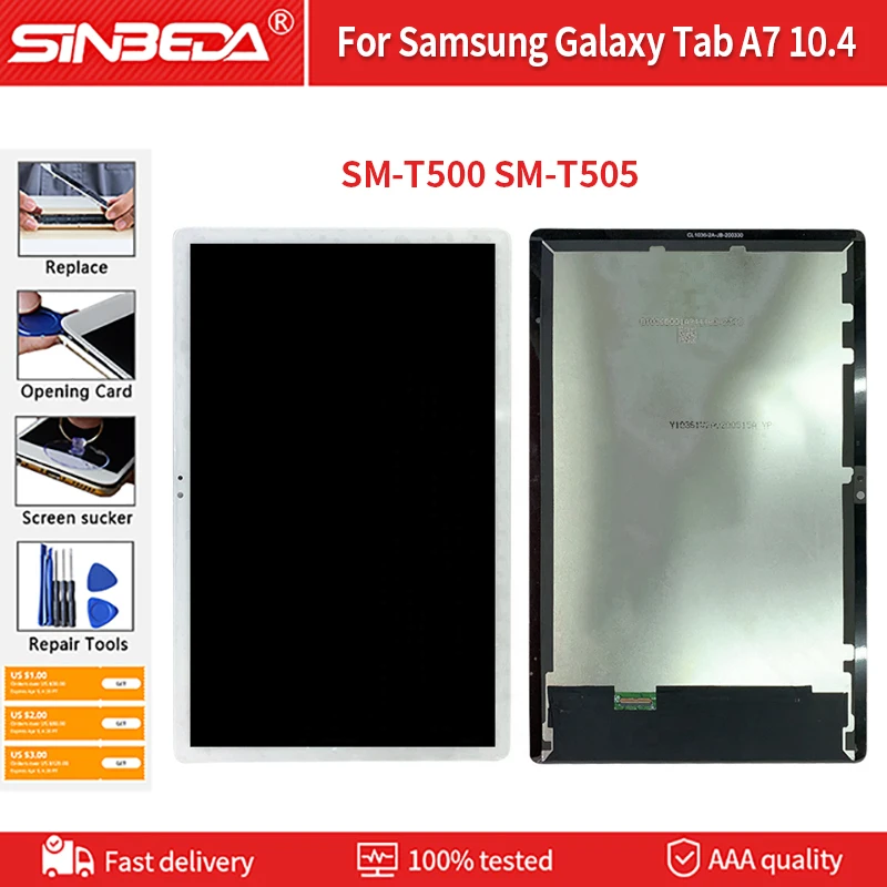 Pantalla LCD para tableta, montaje de digitalizador con pantalla táctil,  para Samsung Galaxy Tab A7, 10,4, 2020, SM-T500, SM-T505, T500, T505 -  AliExpress