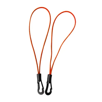 

3mm Marine Bungee Elastic Shock Cord Loop with Plastic Hook 48cm Orange