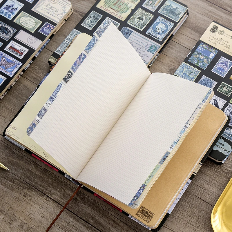 Ретро блокнот Ретро Bullet Journal иллюстрация крафт-бумаги штампы для скрапбукинга канцелярские товары винтажные школьные офисные принадлежности