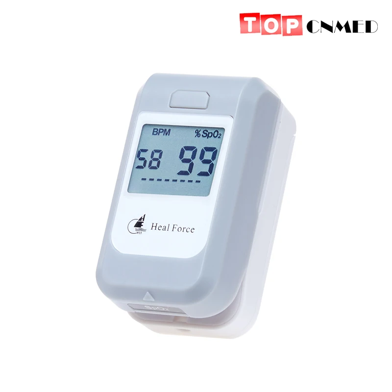 

High Accuracy LCD Display Fingertip Pulse Oximeter Blood Oxygen SpO2 PR Monitor 2 Direction Display Grey Color