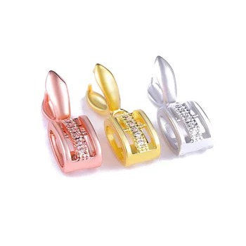

10pcs pendant Jewelry Fastener Hook Clasps Clamp Pinch Clip Bail For DIY Handicraft Crystal Agate Accessories Findings JC16