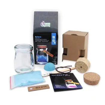 

Portable Colorful Night Wishing gifts Growing crystal Meteor Wishing device DIY self growing unique crystal