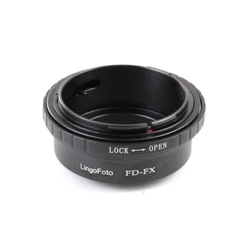 Per gli obiettivi del supporto di Canon FD alla macchina fotografica del supporto di Fujifilm X, LingoFoto FD-FX l'anello dell'adattatore del supporto del metallo
