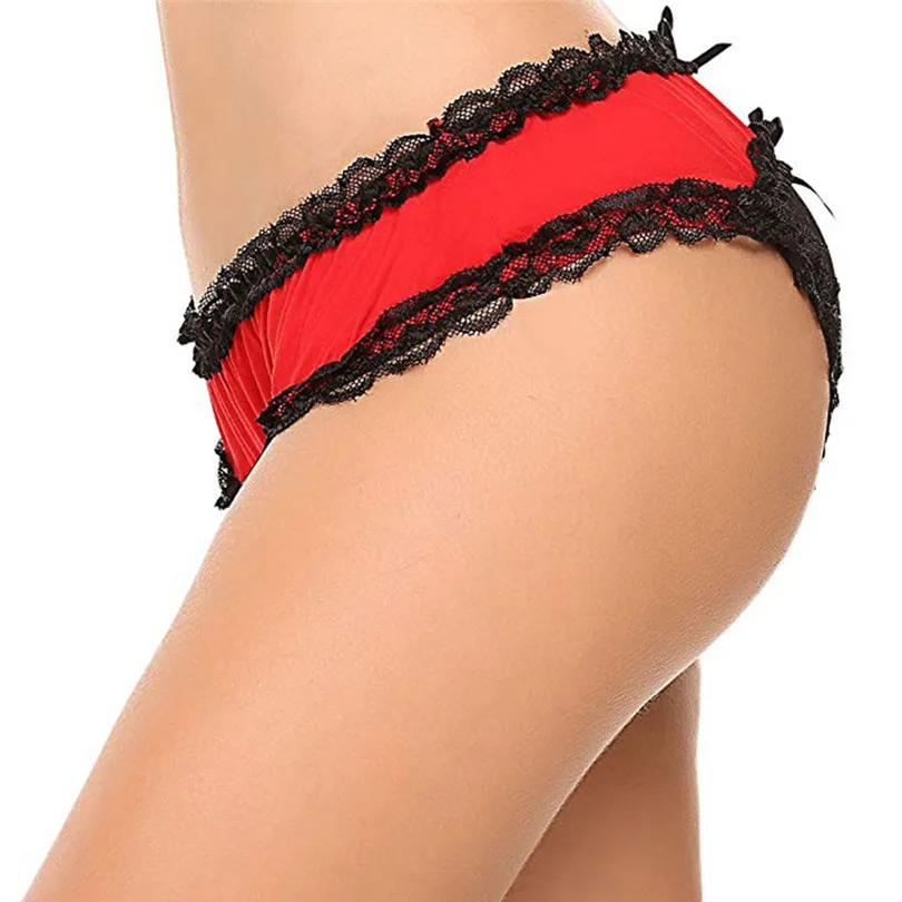 Sexy Women's Underpants Lingerie G-string Briefs Underwear Panties Bow T-string Thongs Knick Soutien Gorge Sexy Erotique 40OCT1041