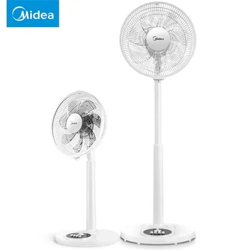 

Midea Floor Fan Electric Desktop Landing Dual Use Fan Bench Turning Mute Mini Vertical Dormitory Portable Air Cooling Table Fan