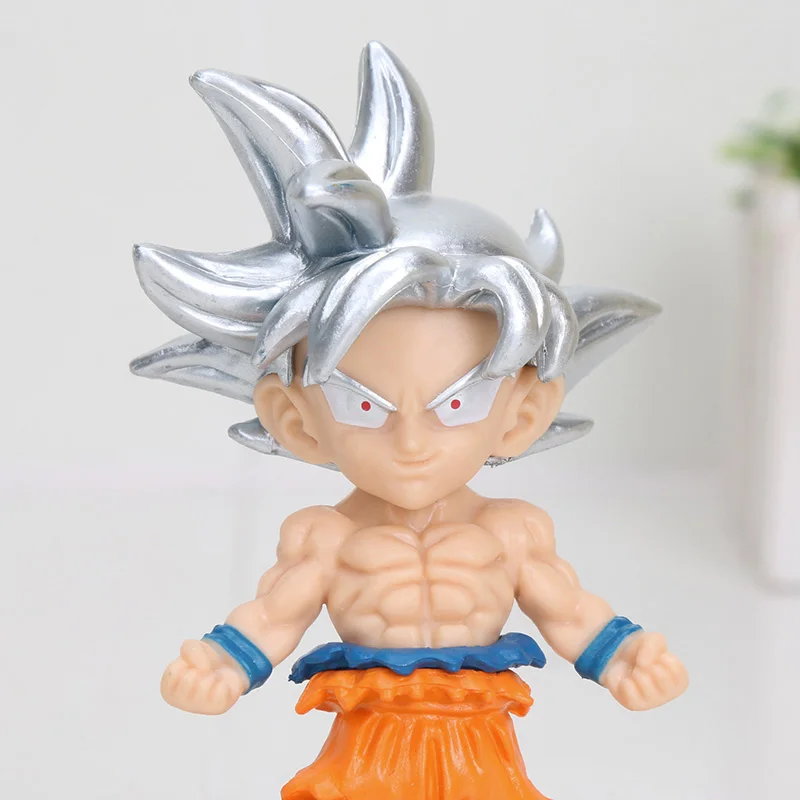 7 шт. в стиле аниме «Драконий жемчуг зет лопуха рисунок Супер Saiyan Son Goku/Vegetto gogeta pvc, движущаяся фигурка, Коллекционная модель, игрушка