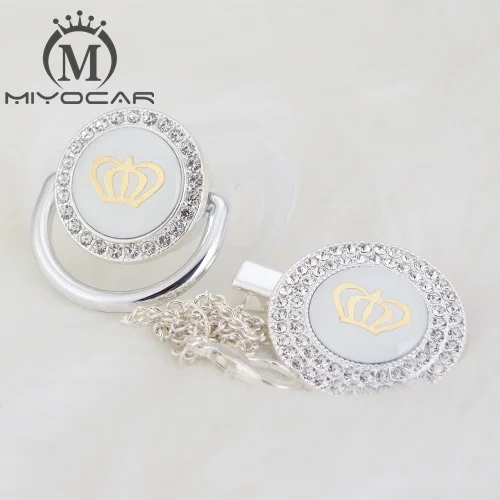 GCR2-1-1 0-6m MIYOCAR, 11 цветов, серебристая, блестящая, Золотая Корона, пустышка и пустышка, без ВПВ, пустышка, шикарный, уникальный дизайн, GCR2-1 - Цвет: GCR2-1-1 0-6m