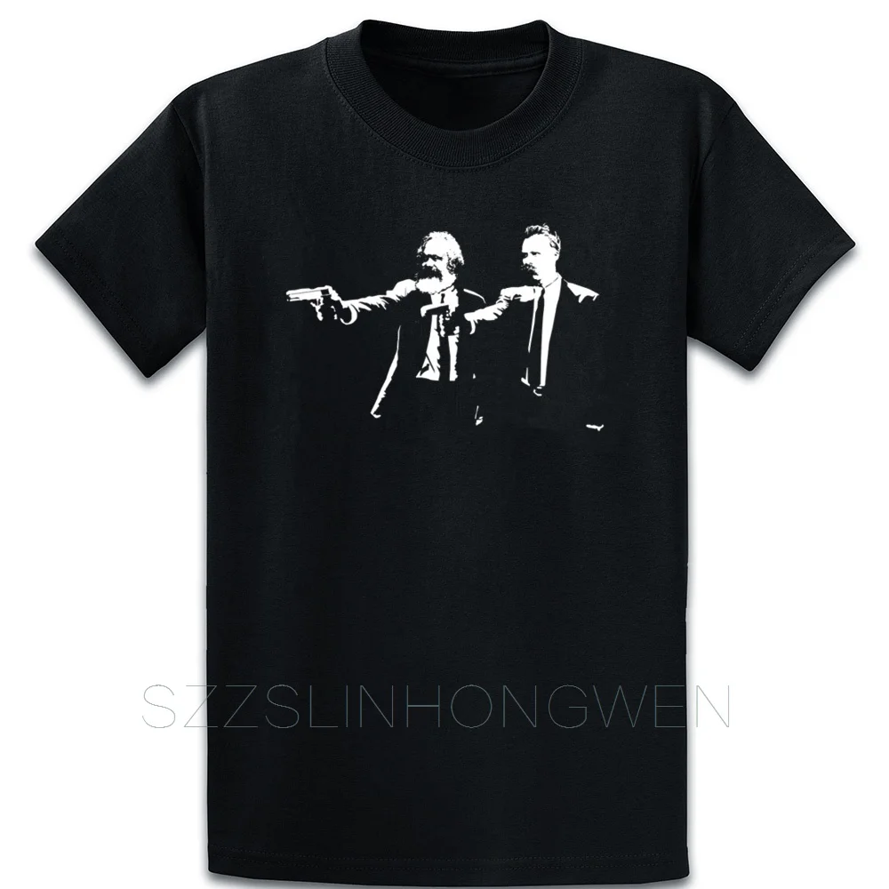 Best Marx And Nietzsche Fun Philosophys Pulp Fiction T Shirt Cute Spring Custom Cotton Novelty S 5XL Novelty Breathable Shirt