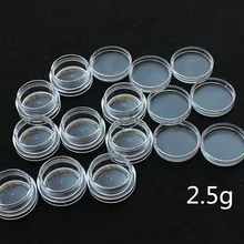Маникюрные принадлежности оптом 2,5 г маленький пластиковый ящик бутылка для хранения сверкающий порошок скульптура цветной акрил порошок мерцающий
