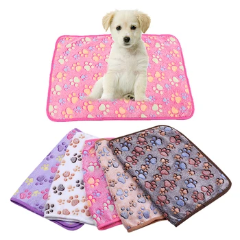 

Winter Cat Dog Bed Mat Pet Soft Pet Blanket Foot Print Warm Sleeping Mattress Small Medium Dogs Cats Coral Fleece Pet Supplies