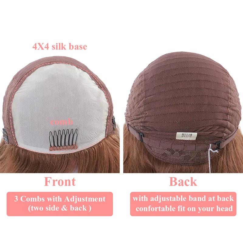 solove Kosher Jewish Wig Silk Base Wig Silk Top Double Drawn With Baby Hair Unprocessed European Virgin Hair ajustable