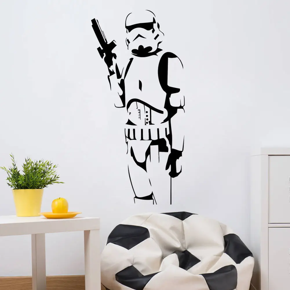 Star Wars Classic Stormtrooper Wall Sticker PVC Mural Decal Removable Home Decor