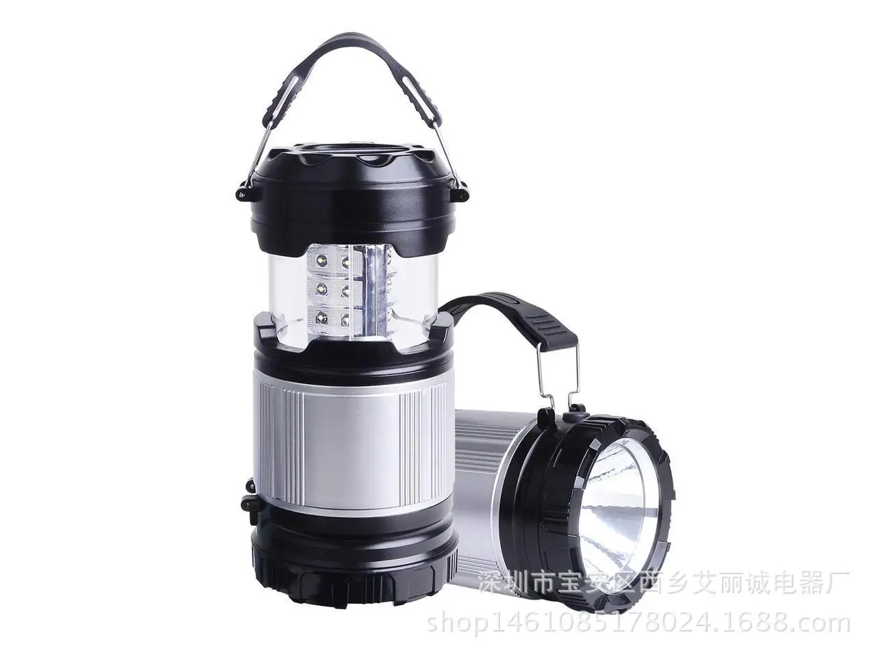 

LED Tensile Dual Purpose Hand Lantern 30LED Tent Light Power Torch AA Battery Lantern